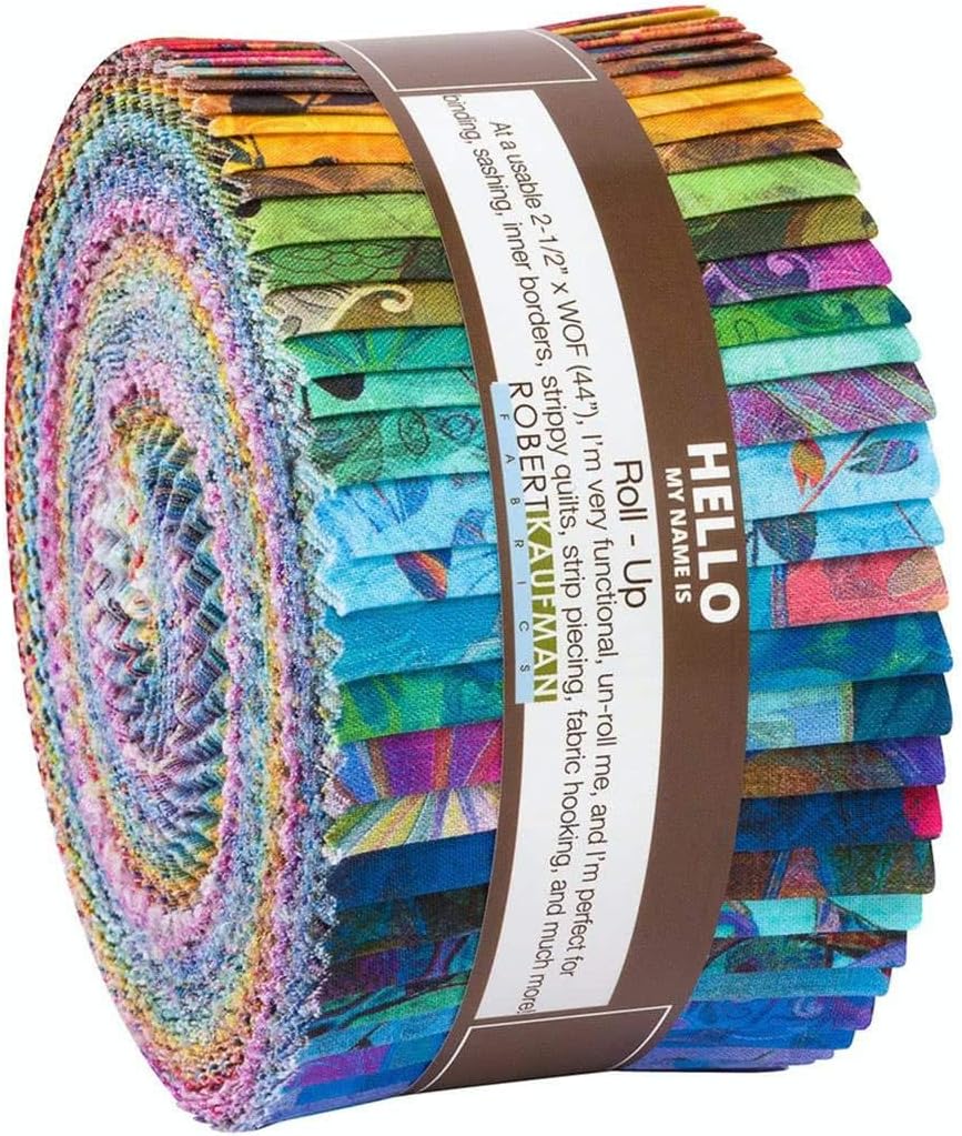 Robert KaufmanChristiane Marques Venice Roll Up 40 2.5-inch Strips Jelly Roll Fabrics RU-953-40