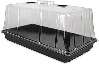 GrowPRO High Dome Zimmergewächshaus, 54x27x25 cm - Anzuchthaus mit verschließbaren Belüftungslöchen, 1 Stück