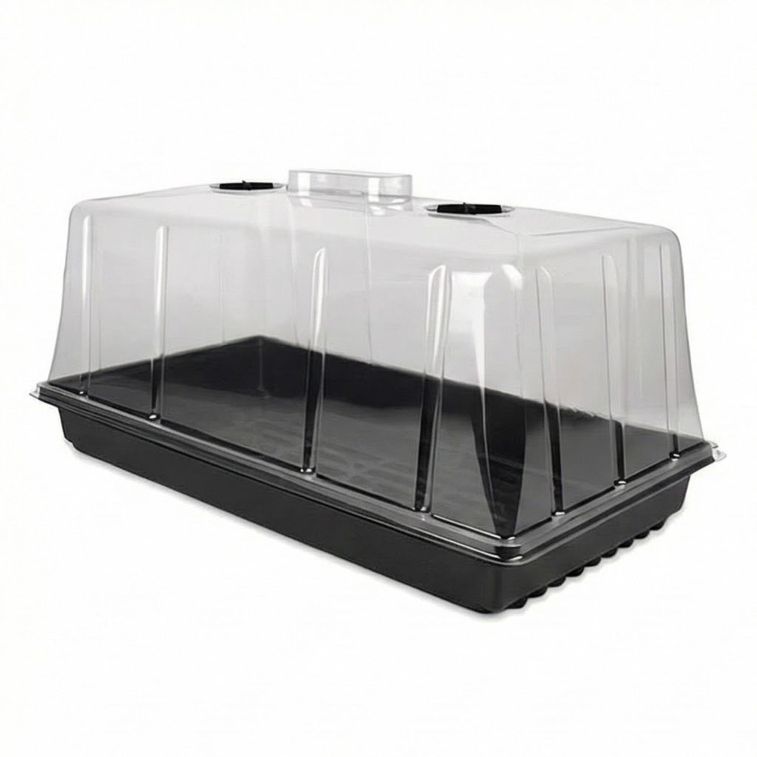 GrowPRO High Dome Zimmergewächshaus, 54x27x25 cm - Anzuchthaus mit verschließbaren Belüftungslöchen, 1 Stück