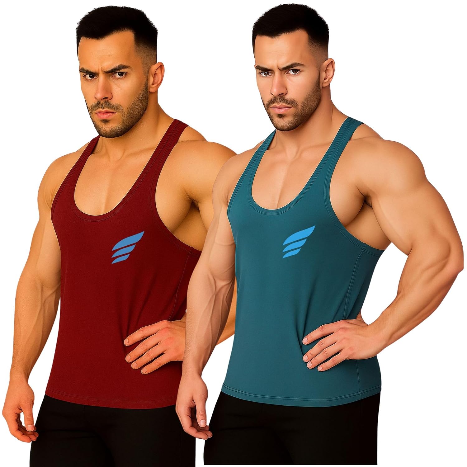3Colors Men's Gym Vest | Sleeveless Tank Top for Workout, Bodybuilding & Sports | Y-Back Stringer Athletic Fit Racerback -... - Review, Price and Buying Guide