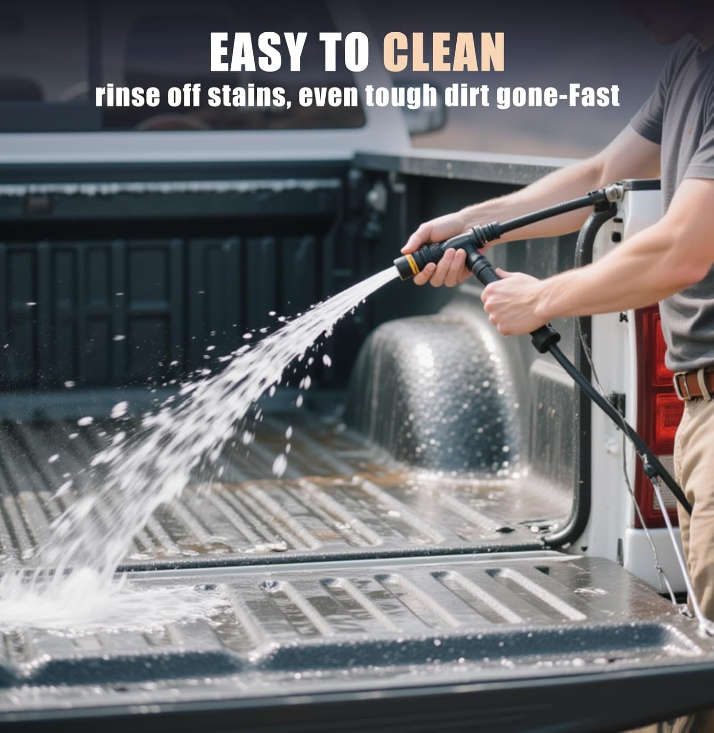 Truck Bed Mat Fit for 2015-2025 Ford F150 & Lightning Accessories 5.5FT Flush All Weather Protection TPE Heavy Duty Pickup Cargo Mat, 2016 2017 2018 2019 2020 2021 2022 2023 2024
