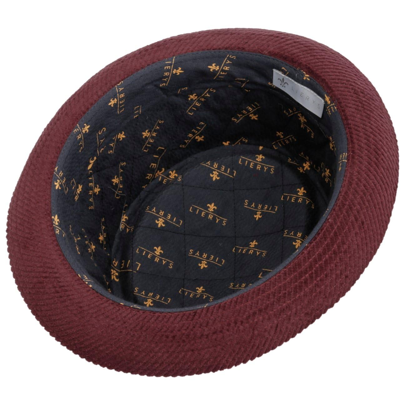 Lierys Classic Pork Pie Sombrero de Pana Hombre Otono Invierno