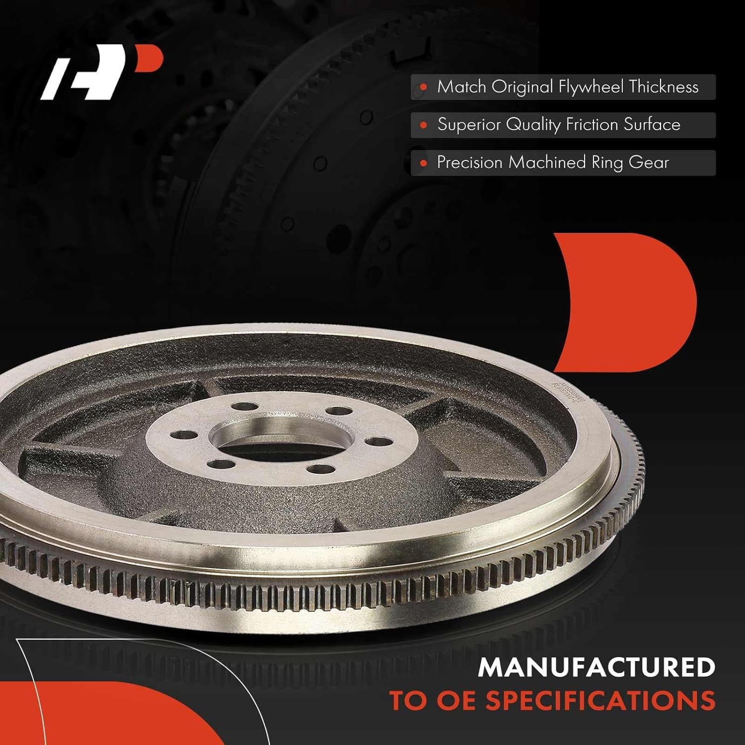 A-Premium Clutch Flywheel Compatible with Jeep Wrangler 1987, Cherokee 1982-1983, CJ5 1982-1983, CJ7 1982-1986, Grand Wagoneer 1984-1986, J10 1984-1987, Scrambler 1982-1985, Wagoneer, Manual Trans.