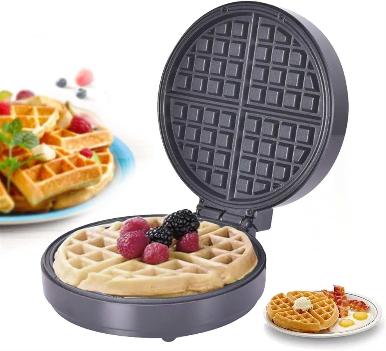 Gaufrier électrique en fer durable avec thermostat précis pour usage domestique