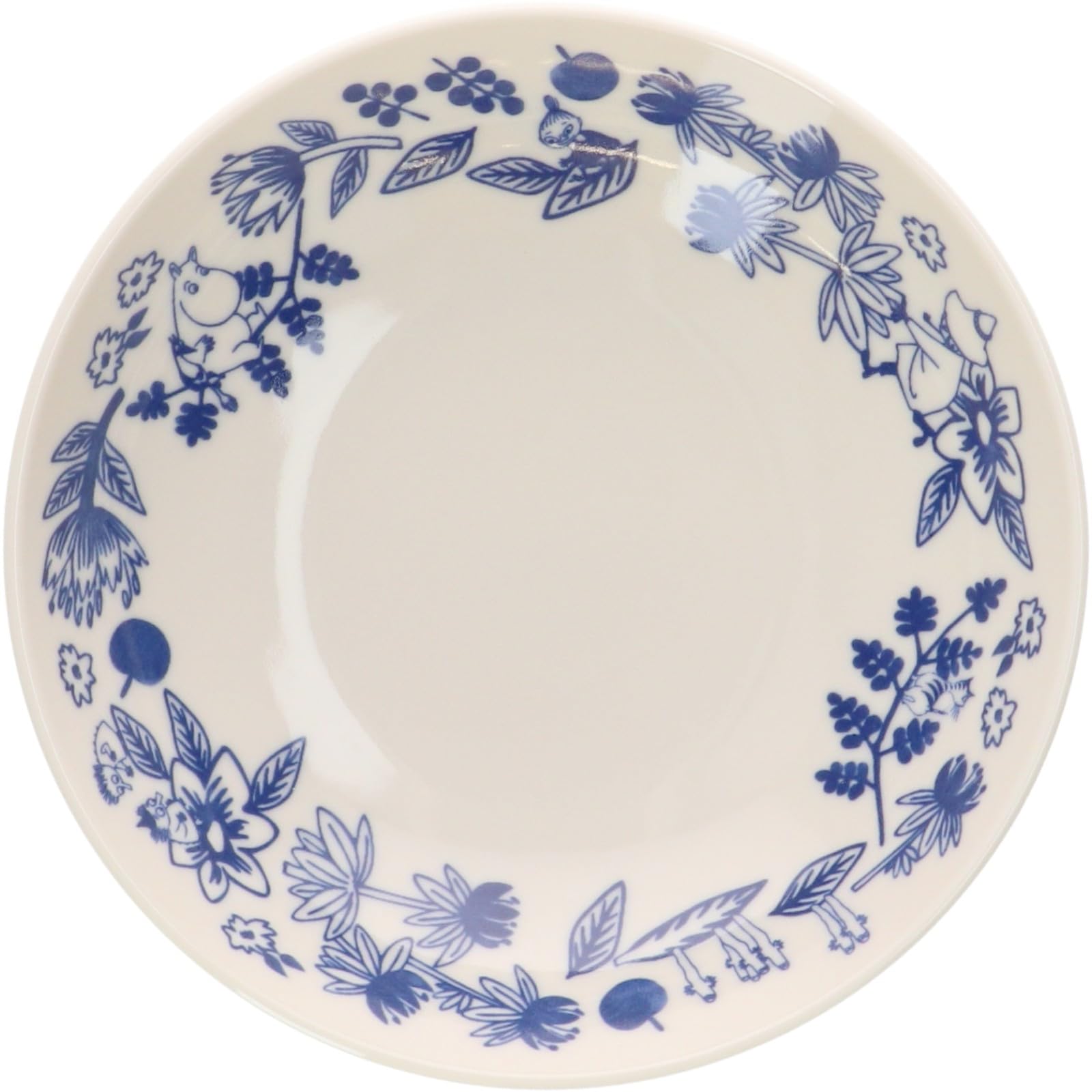 ????(Yamakasyoten) Moomin Blue Flora Ceramic 17 Bowl Cobana