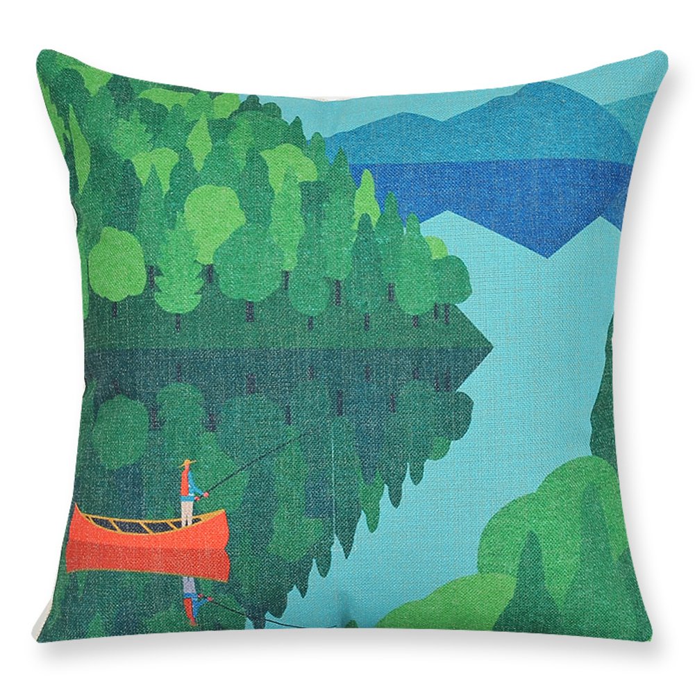 Office pastoral du vent arrière coussin de prestige en coton mélangé pour espace raffiné