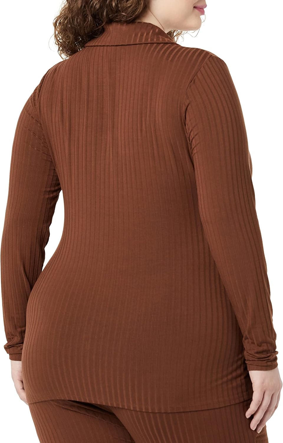 Amazon Essentials womens Wide Rib Long Sleeve Button-up Collared Cardigan (Pants Sold Separately) - Image 5