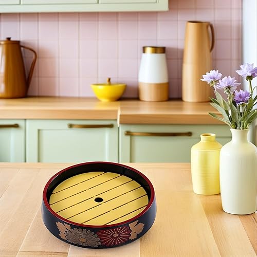 Miniatura 6 de Doitool Platos japoneses Sashimi Sushi Bandeja para servir platos japoneses Plato de sushi redondo Sashimi Plato de hielo seco