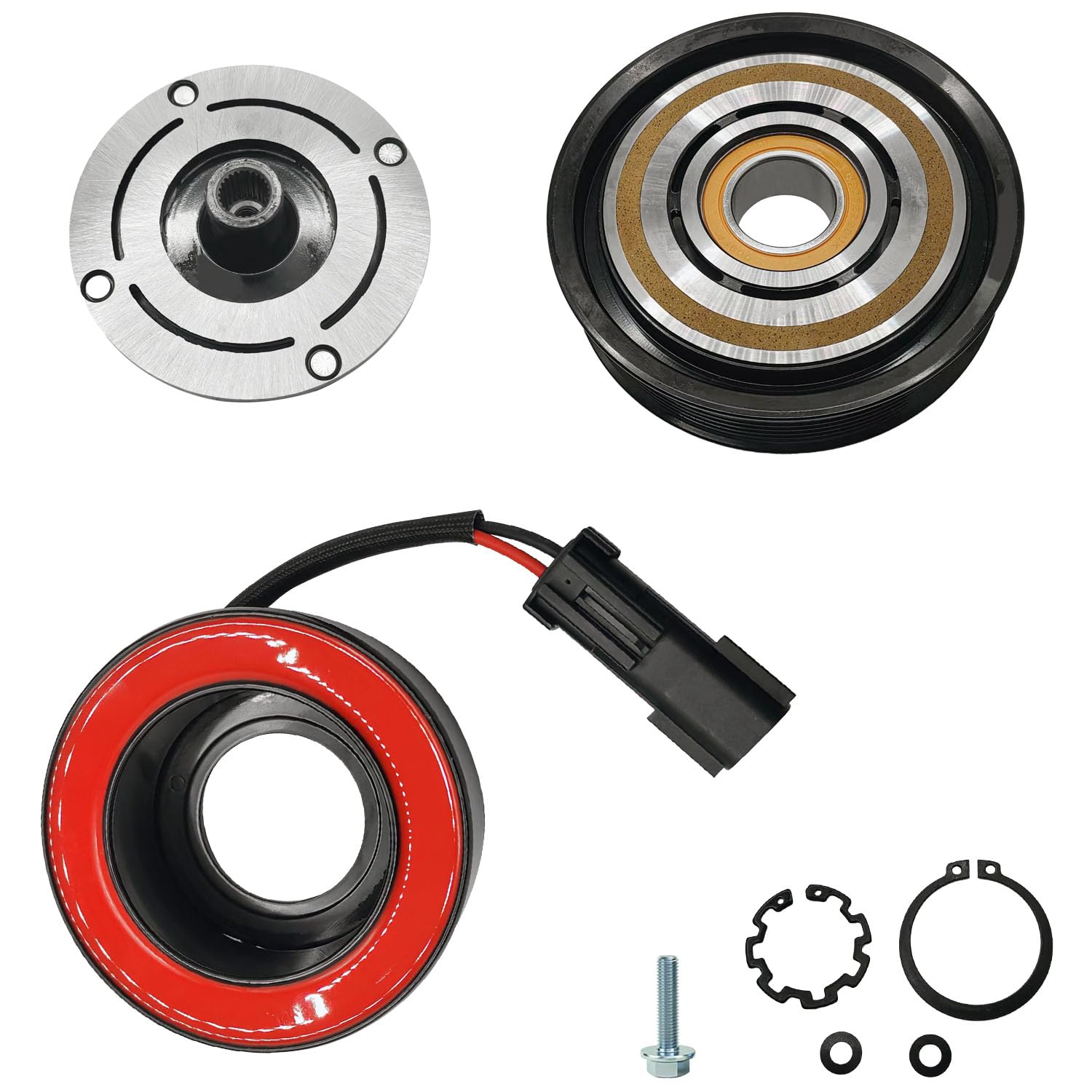 Amazon | A/C コンプレッサー クラッチ アセンブリ キット プレート