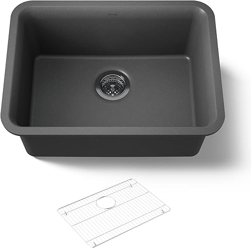 KOHLER 28001-CM7 Cairn Fregadero, 24 pulgadas, grafito mate