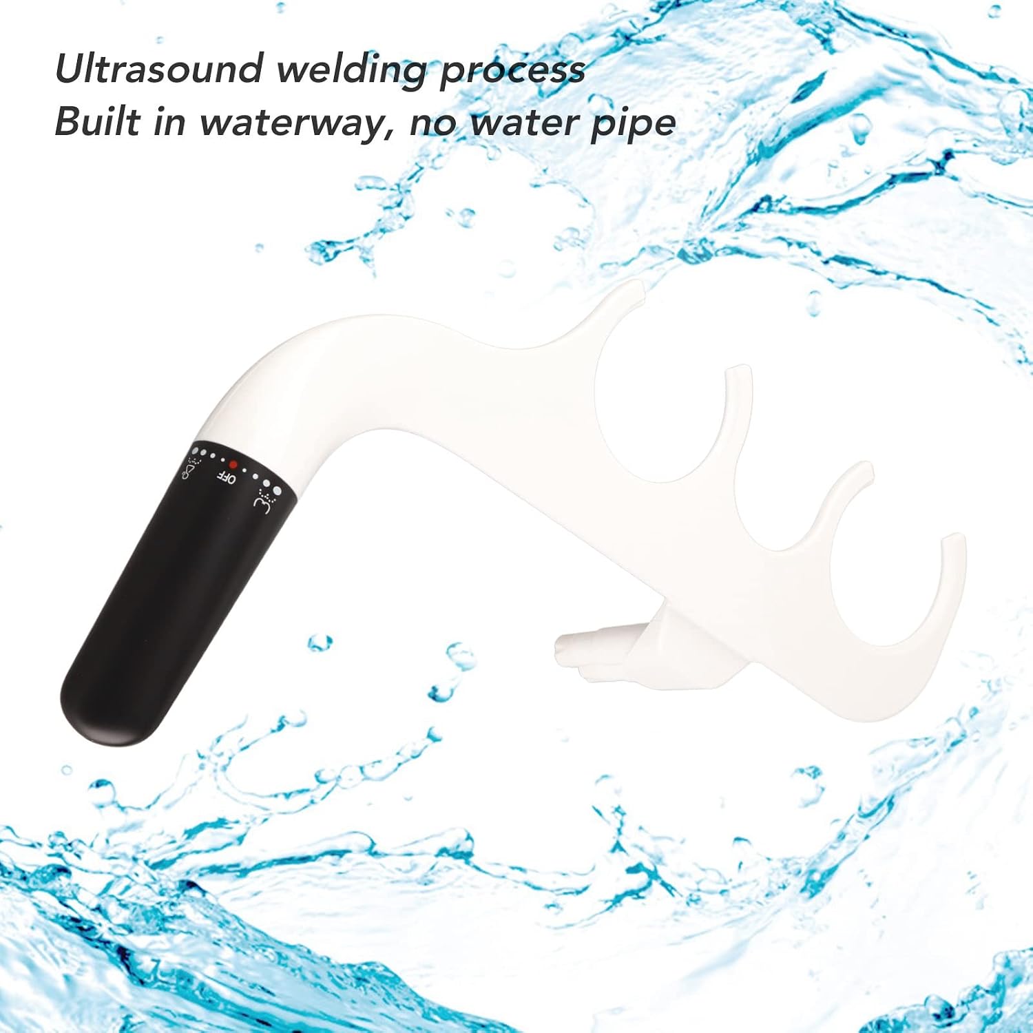 Ultra Slim Bidet Attachment Water Spray Bidet Attachment Toilet Hygienic Toilet Copper Tee Non Electric Dual Nozzle