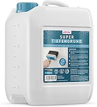 PLINTEX Super Deep Primer for Indoor and Outdoor Use, 5 L for Approx. 25 m², Adhesive Primer for Absorbent and Non-Absorbent Surfaces, Primer for Tiles, Concrete, Wall & Wood, Low Odour and