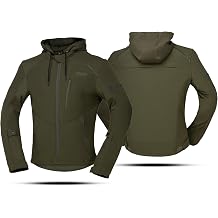 IXS Classic 2.0 Motorcycle Jacket for Men-CE Armor Softshell Riding Hoodie, Waterproof Thermal Liner, All Weather Use