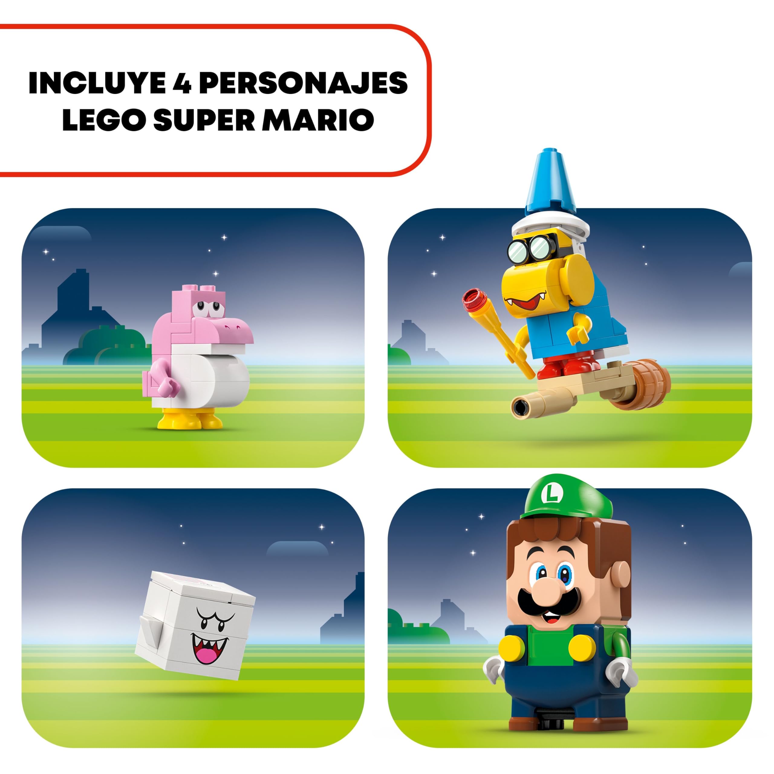 LEGO Super Mario Aventuras Interactivas con LEGO Luigi Juguete de Construcción del Videojuego, Regalo Gamer de Nintendo para Niños y Niñas de 6 Años o Más, Figura de Bebé Yoshi Rosa 71440