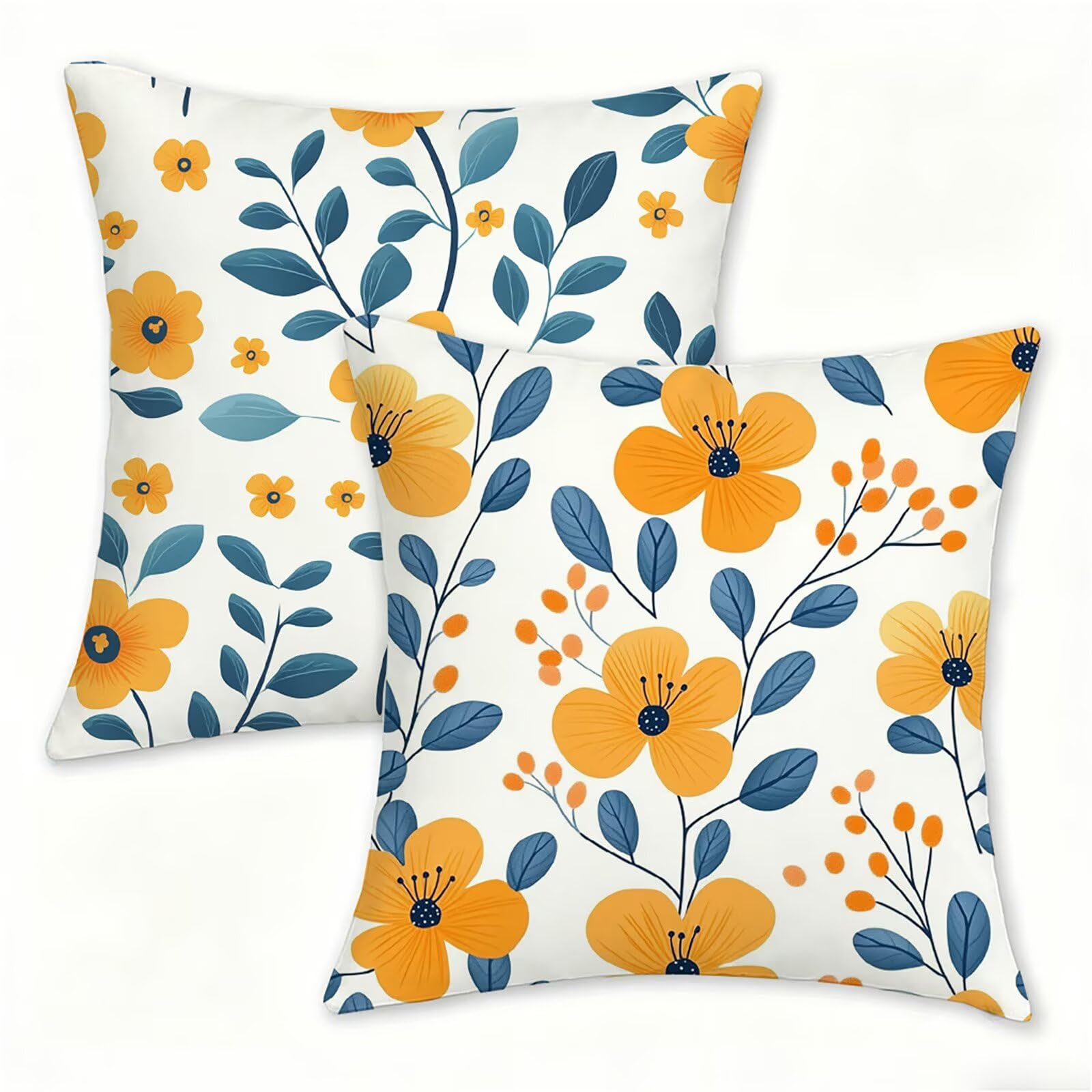 Housse coussin lin 50 x 50 cm taie d'oreiller extérieur imperméable