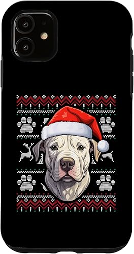 Miniatura 7 de iPhone 13 Pro Dogo Argentino Santa Hat Christmas Funny Dog Mom Dad Case