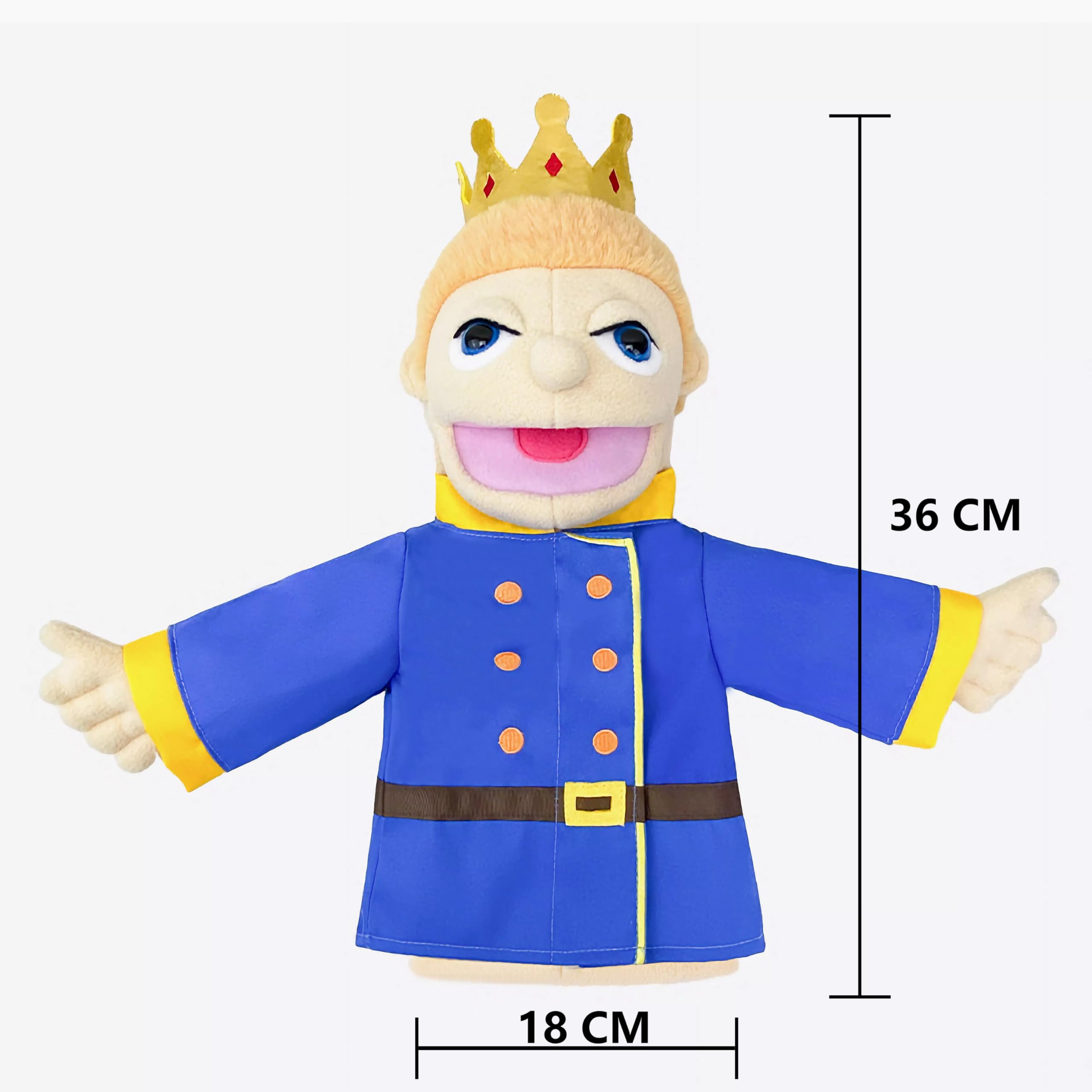 LOMTRATS Theater Hand Puppets for kids,Includes Teacher, policeman, farmer, pirate, detective - Image 2