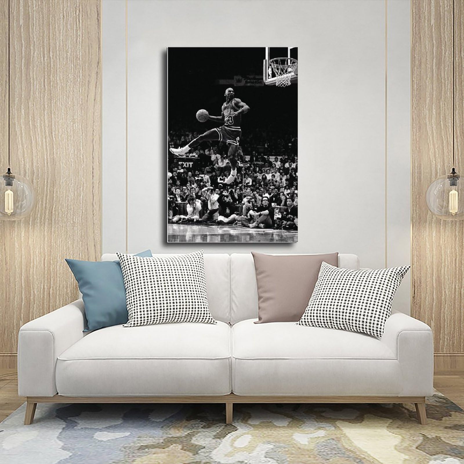 Poster Sur Toile Zinedine Zidane - 30x45 Cm - Décoration Chambre, Bureau - Style Sportif - Sans Cadre