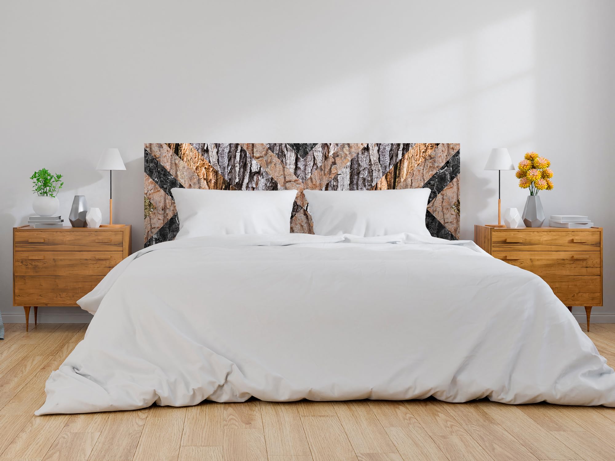 Oedim Cabecero Cama PVC Imitacion Madera Arbol | 150x60cm | Cabecero Original y Económico