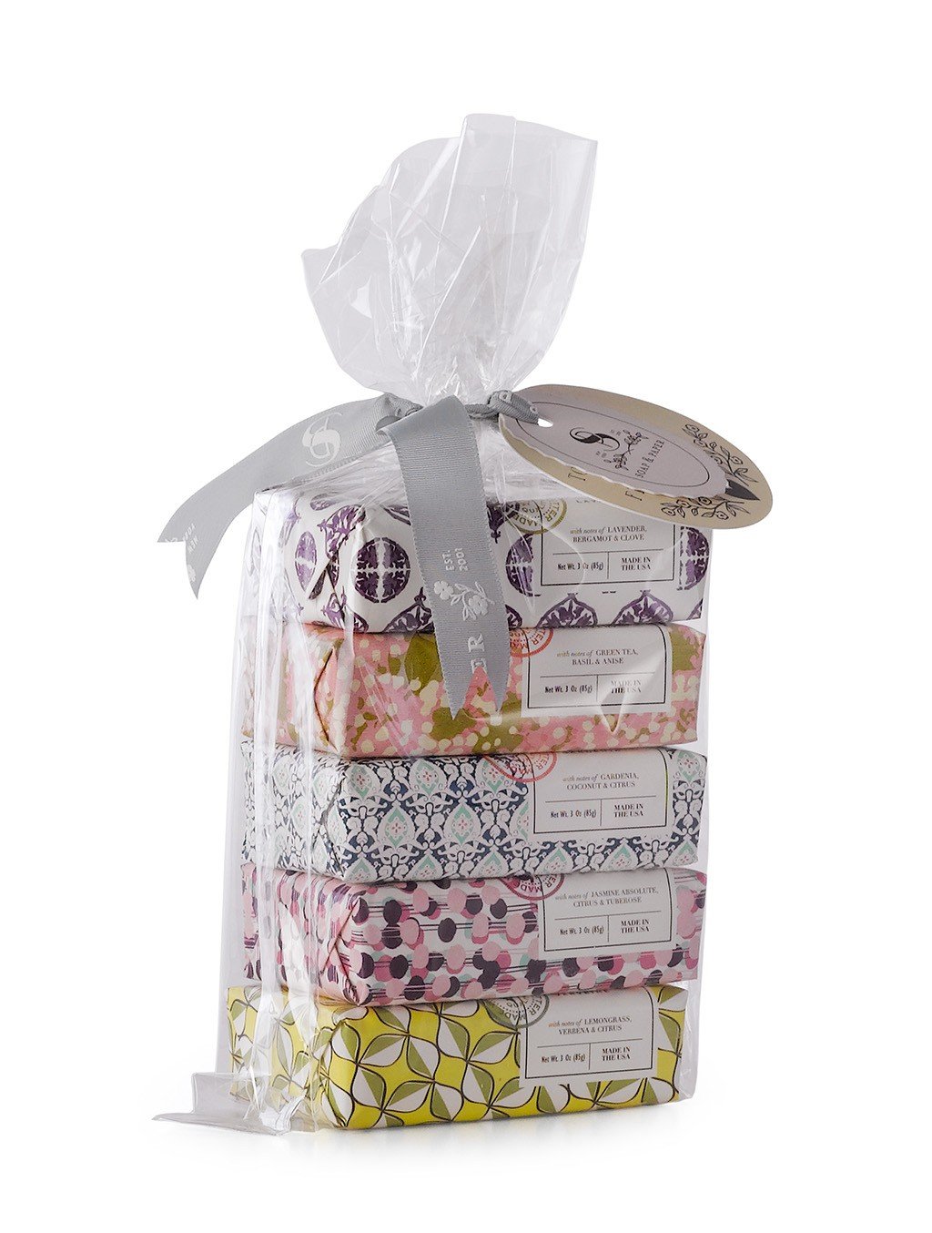 Soap & Paper Factory Classic 5 Piece Shea Butter Soap Gift Set Beauty & Personal Care