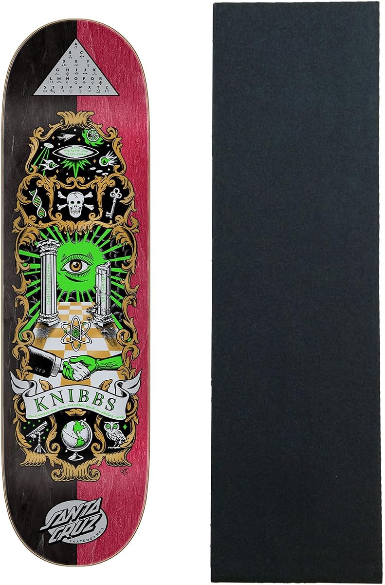 Santa Cruz Skateboard Deck Knibbs Cryptic 8.5" x 31.6" with Grip