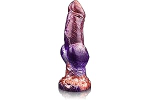9" Fantasy Dildo Huge Monster Dildo with Big Knot