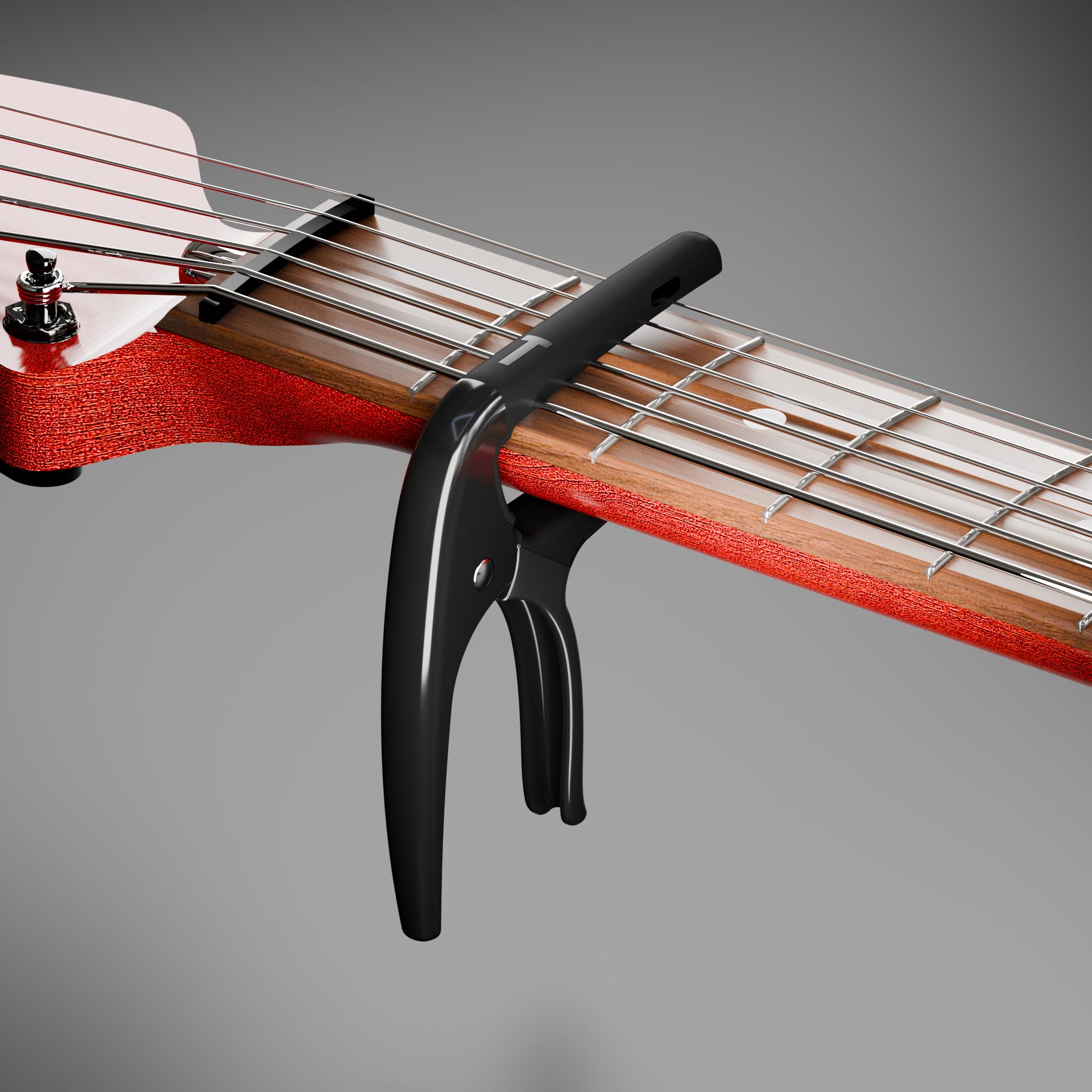 Capo for Acoustic Guitar Electric Guitar, Ukulele and String Instruments, Guitar Capo with 5 Picks, Guitar Kapo, Guitar Clamp (Black) - Image 2