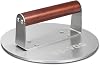 BS-VOG 8.5 Inch Smashed Burger Press, 1.15kg Heavy Weight with Wood Handle, Stainless Steel Burger Smasher for Meat, Patty, Steak, Bacon, Sausages, Professional Barbecue Griddle Accessories Tool