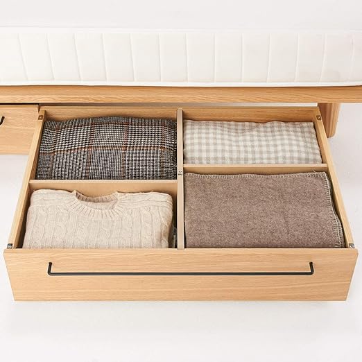 Amazon Co Jp 無印良品 ベッドフレーム下収納 小 オーク材 幅80 奥行60 5 高さ19cm ホーム キッチン