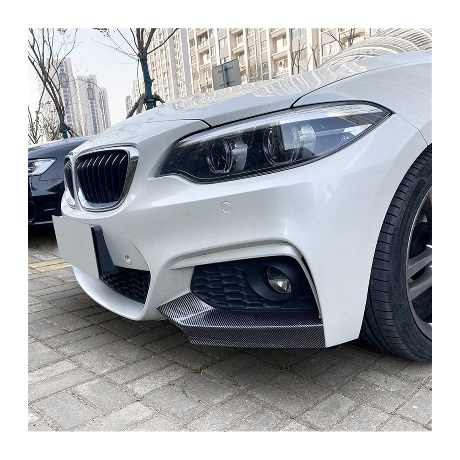 個の車のフロントバンパースプリッターリップ 2 シリーズ F22 F23 🎐 【コルク】 220i 220d 230i フロントバンパーリップスプリッター BMW 2 シリーズ F22 F23 M235i M240i 220i 228i 230i M-