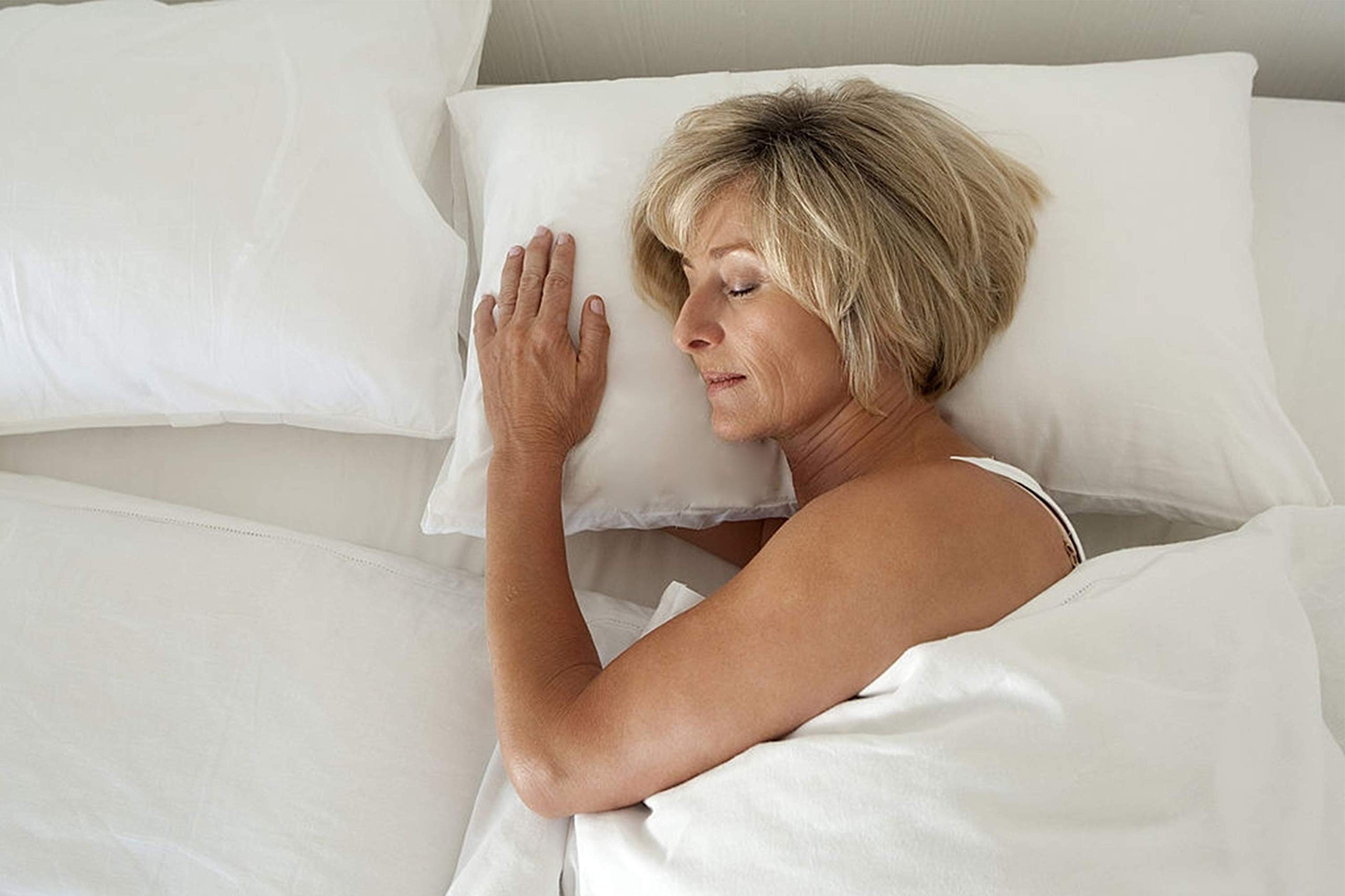 Confezione Da 2 Cuscini Morbidi Supportivi In Fibra Cava | Cuscini Da Letto Ipoallergenici E Lavabili | Qualità Alberghiera Per Dormienti Sul Fianco, Schiena E Pancia - 3