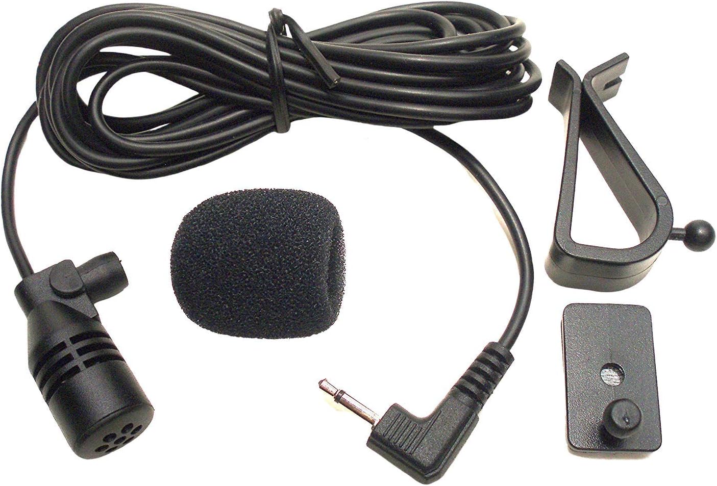 FingerLakes Microphone Mic 2.5mm Pioneer Compatible for Car Vehicle Stereo Radio GPS DVD Bluetooth Enabled Head Unit