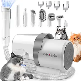 NEWPET Aspirador de Pelos Pet 2.5L Aspirador de Pêlos para Cães, Aspirador Potente de 10000Pa para Pêlos de Cães, 7 ferramentas (110V)