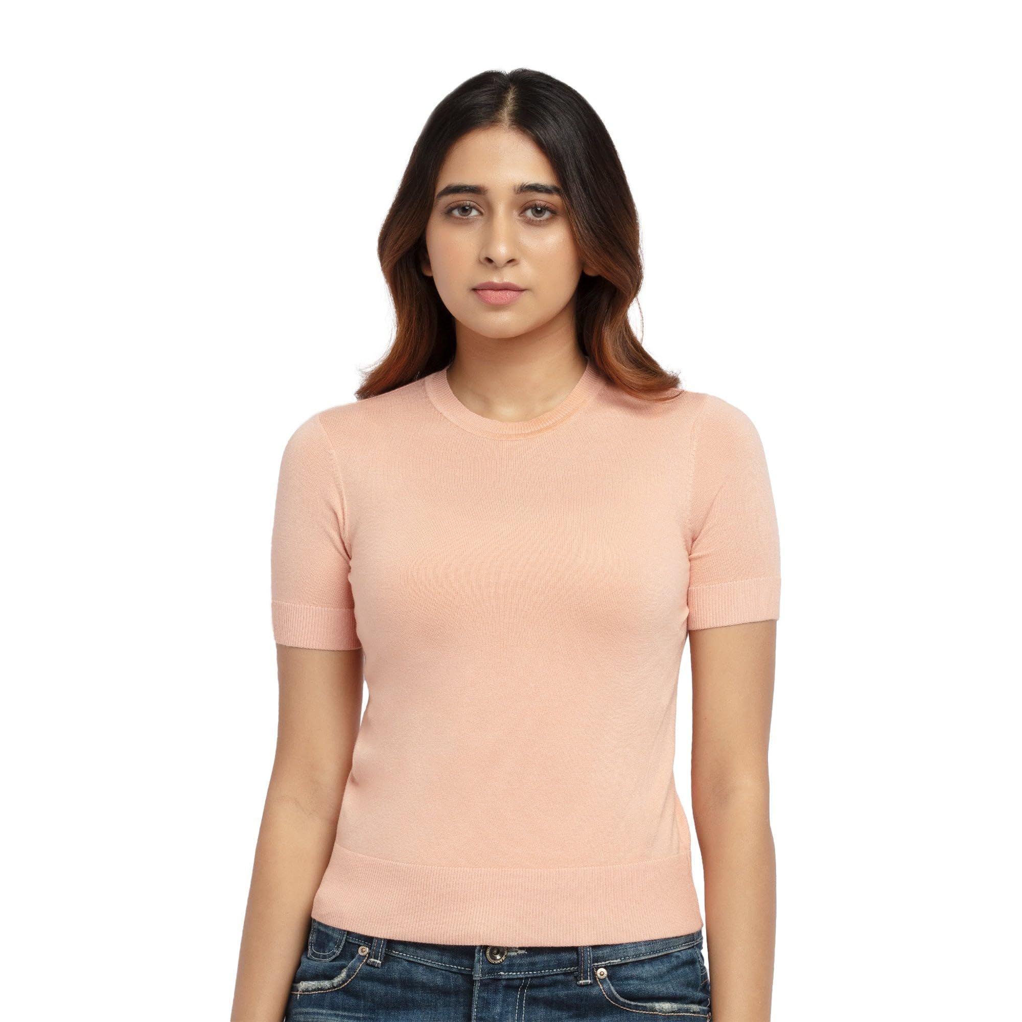 status quo Women's Solid Round Neck Sweater-picture-0