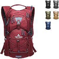 Vista 18 de Teton Oasis/Trailrunner Mochila de hidratación – Paquete de agua ligera con bolsa de 2L/3L para senderismo, correr, ciclismo, ciclismo – Tamaños