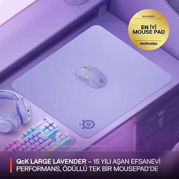 SteelSeries QcK Large Gaming Player Mouse Pad - Lilac
