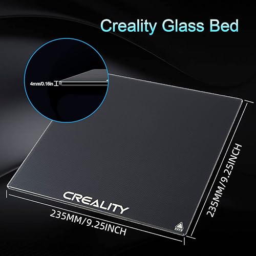 Miniatura 5 de Mefine Ender 3 Cama de vidrio mejorada Impresora 3D Placa de vidrio templado Superficie de construcción para Ender 3/3 Pro/3 V2/3 S1, Ender 5/5 Pro,