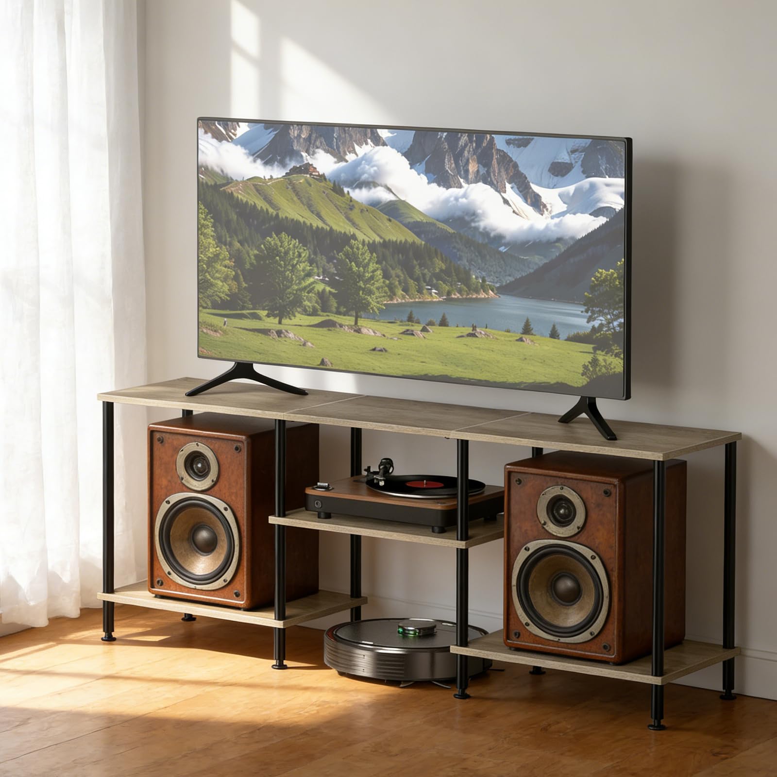 Meuble TV pour chambre et appartement idéal pour écran jusqu'à 127 cm