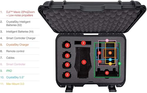 Miniatura 95 de Nanuk Estuche rígido impermeable con inserto de espuma para DJI Air 2S Fly More Combo - Naranja 915-MAVIA2S3 Anaranjado,Graphite,Verde