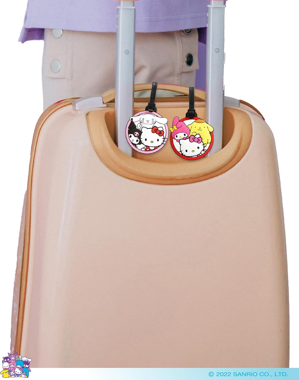 Hello Kitty Luggage Tag for Suitcases 4-Pack, Cute Luggage Tags, Sanrio Gifts for Travel