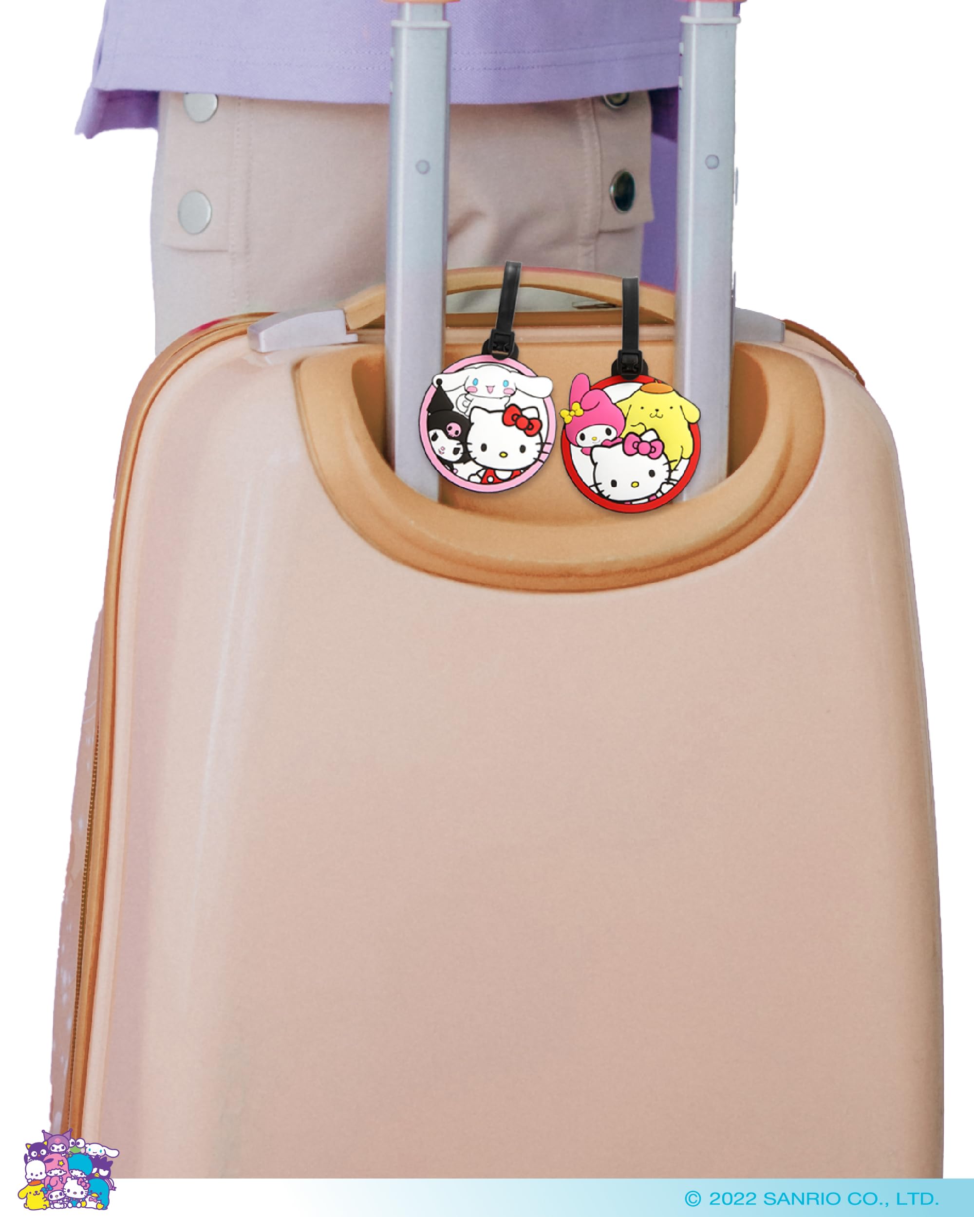 Hello Kitty and Friends Gep ckanh nger f r Koffer, 4 St ck, Sanrio Taschenanh nger f r Gep ck, niedlicher Gep ckanh nger