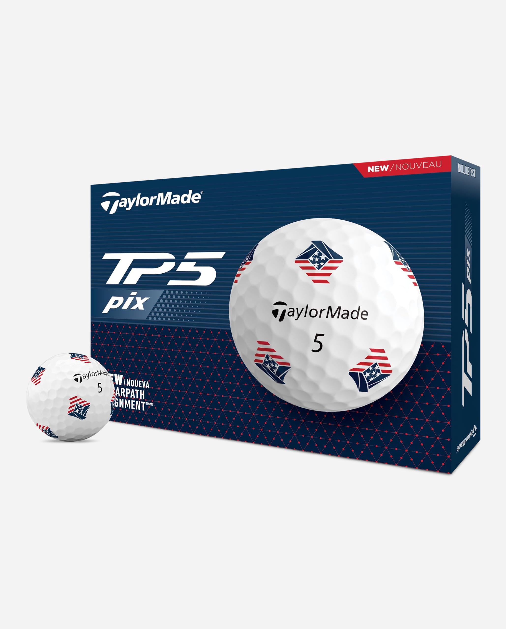 Amazon.co.jp: TaylorMade Golf 2024 TP5 PIX3.0 USA 1ダースゴルフ
