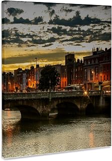 3dRose, City Of Dublin, Ireland, Museum Grade Canvas Wrap 11x14