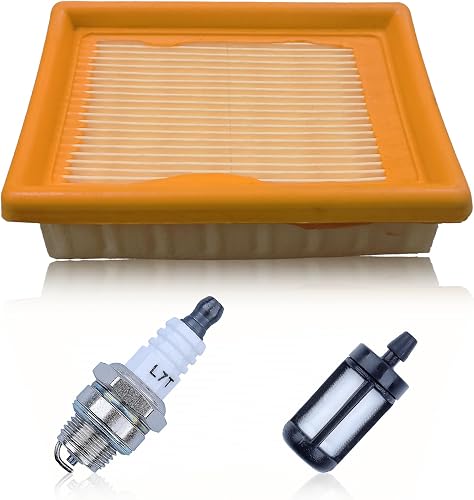 BR340 Air Filter Tune Up kit for Stihl BR420C BR420 BR380 BR 340 BR340L SR340 SR420 Backpack Blower，BR380 Air Filter with Spark Plug Fuel Filter Parts Replace 4203 141 0301 4203-141-030R