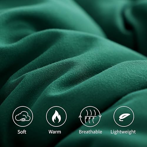 Miniatura 5 de Aisbo Juego de edredón reversible tamaño matrimonial, juego de edredón esponjoso de 3 piezas, suave y ligero, gris oscuro y gris claro, edredón