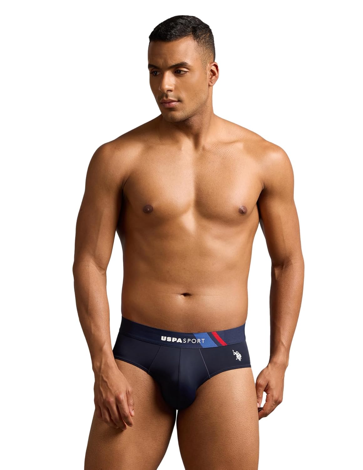 U.S. POLO ASSN. Men’s Nylon Micro Fibre Sports High Stretch Briefs Underwear