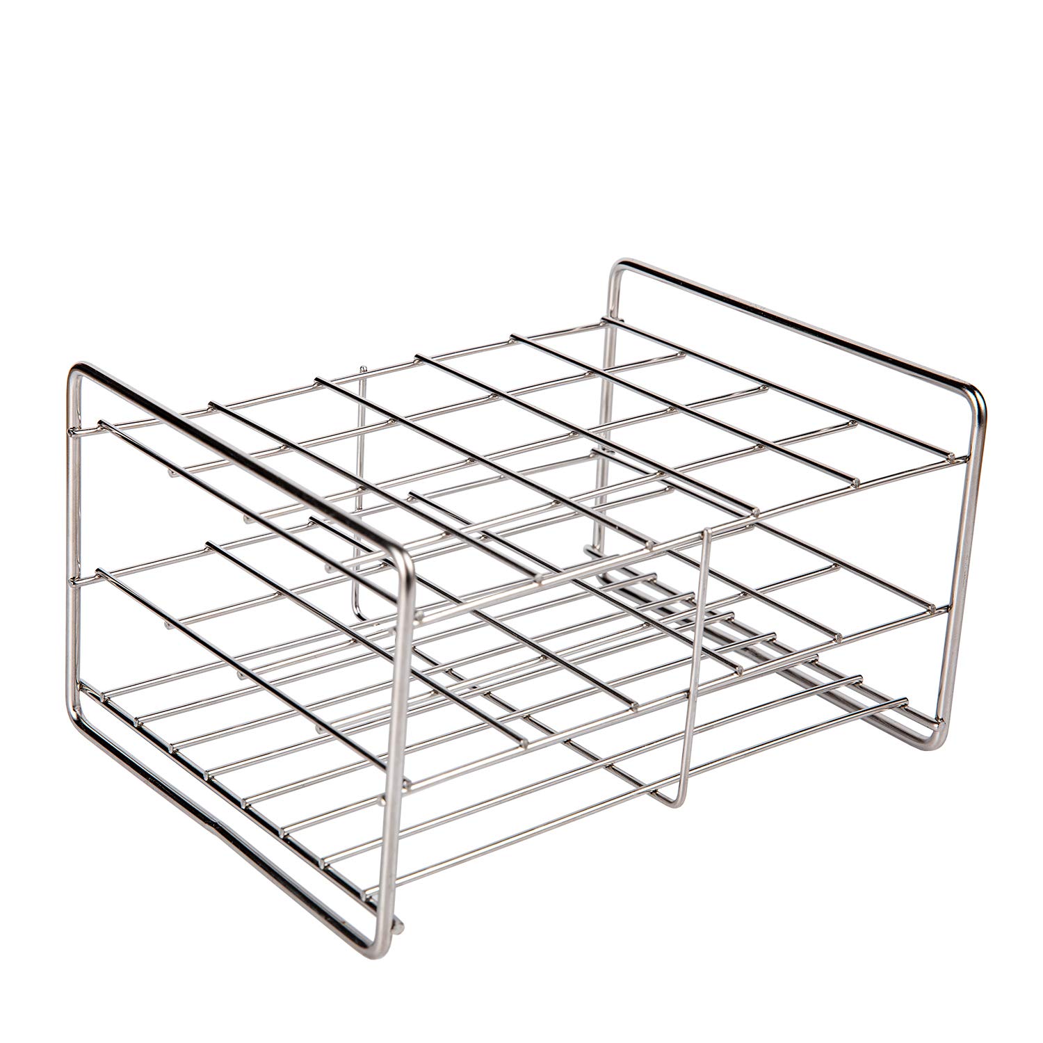 Rack per provette in acciaio inox, 20 posizioni, formato 5x4, filo costruito, diametro esterno consentito di tubi 39mm-41mm