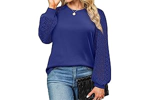 Plus Size Lace Long Sleeve Top