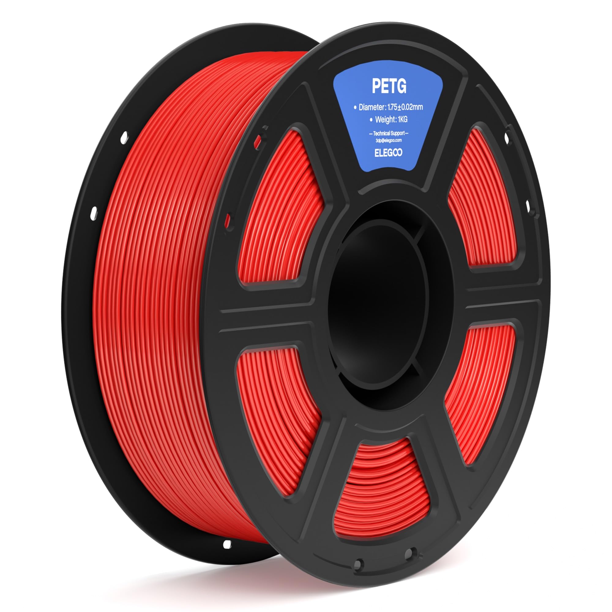 ELEGOO PETG 3D Printer Filament 1.75mm Red 1KG