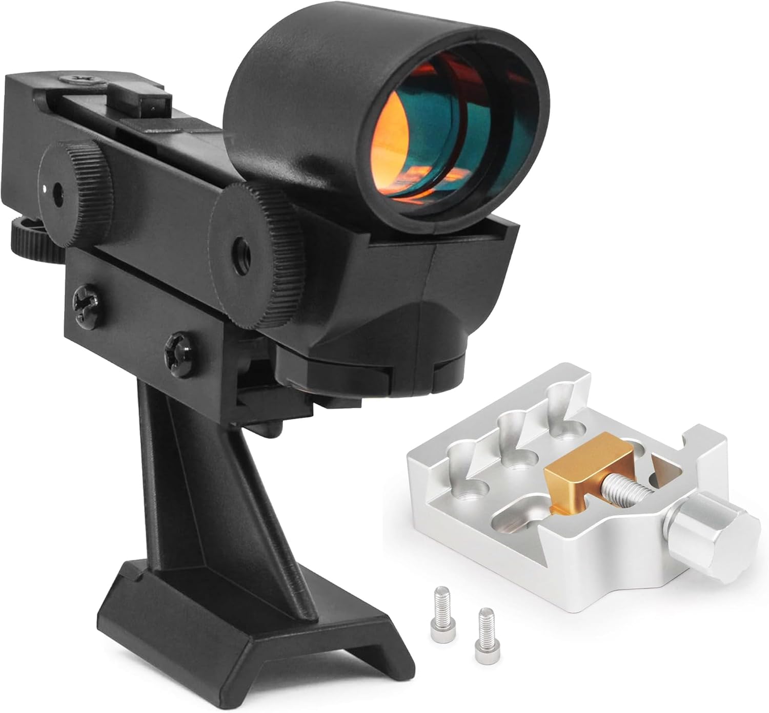Astromania Middle-Sizes Dovetail with one Screw - Bundle with - Finderscope Starpointer for Astronomical Telescopes